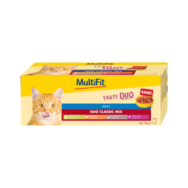 MultiFit Cat Adult Duo Classic riba u umaku Multipack 48x100 g