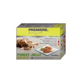 Premiere Cat Adult Finest Jelly patka, govedina i puretina 12x85 g