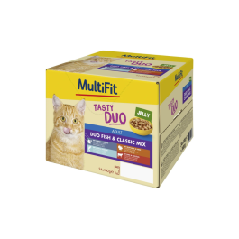 MultiFit Cat Adult Duo Classic riba u želeu Multipack 24x100 g