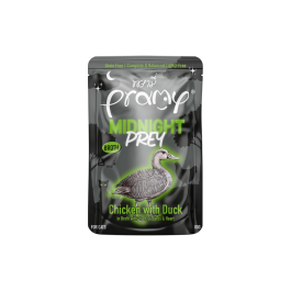 Pramy Cat Midnight Prey piletina s patkom u juhi 80 g