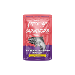 Pramy Cat Carnivore piletina s preljevom od lososa u umaku 70 g