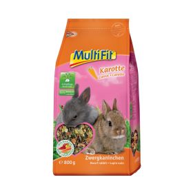 MultiFit hrana za patuljaste kuniće s mrkvom 800 g
