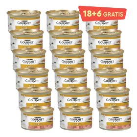 Gourmet Gold losos/piletina 85 g (18 + 6 gratis)