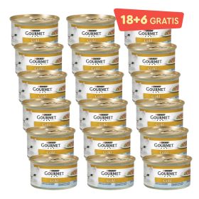 Gourmet Gold morska riba/špinat 85 g (18 + 6 gratis)
