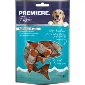 Premiere poslastica za pse Chew bones losos 120 g/12 komada