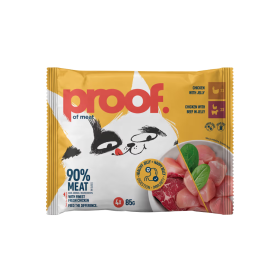 Proof Cat Adult piletina/govedina u želeu Multipack 4x85 g