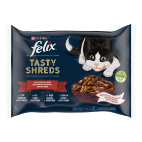 Felix Tasty Shreds izbor mesa 4x80 g