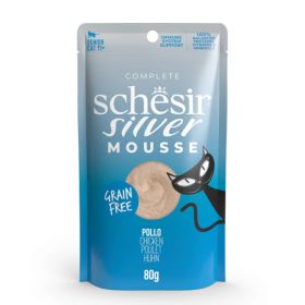 Schesir Cat Silver Senior Mousse piletina, vrećica 80 g