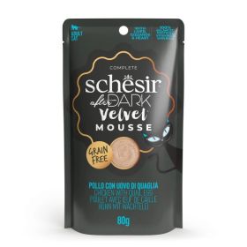 Schesir Cat After Dark Velvet piletina s prepeličjim jajem, vrećica 80 g