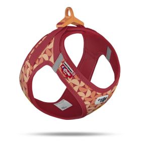 Curli oprsnica za pse Air-Mesh Semi Circle, crvena