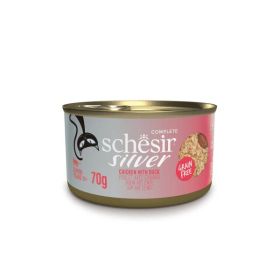 Schesir Cat Silver Senior piletina s patkom, konzerva 70 g