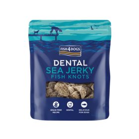 FISH4DOGS poslastica za pse Dental Sea Jerky Fish Knots koža bijele ribe 100 g