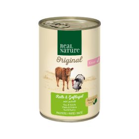 Real Nature Cat Kitten pašteta teletina i perad 400 g