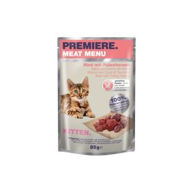 Premiere Meat Menu Kitten govedina i pureća srca 85 g
