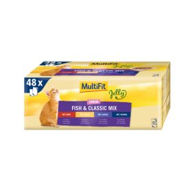 MultiFit Cat Junior Classic riba u želeu Multipack 48x100 g