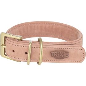 Trixie ogrlica za pse Pure kožna S-M 31-37 cm/30 mm roza