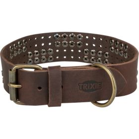 Trixie ogrlica za pse Rivet kožna XL 55-65 cm/40 mm smeđa
