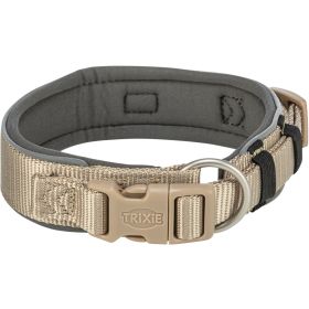 Trixie ogrlica za pse Premium L 46-55 cm/50 mm bež/grafit