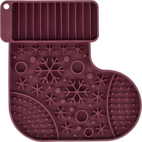Trixie Lick`n`Snack pladanj božićni silikonski bordo, fi-20 cm