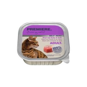Premiere Cat Meat menu Adult govedina, piletina i teletina 100 g ALU-pak