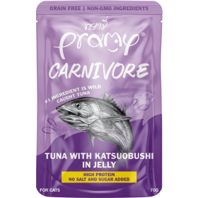Pramy Cat Carnivore tuna s preljevom od katsuobushia u želeu 70 g