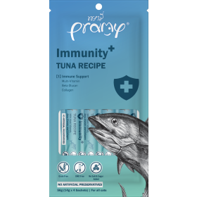 Pramy poslastica za mačke Immunity od tune 4x14 g