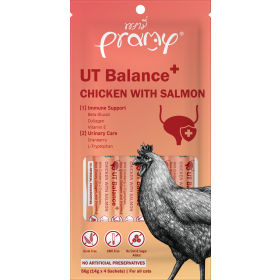 Pramy poslastica za mačke Urinary od piletine i lososa 4x14 g