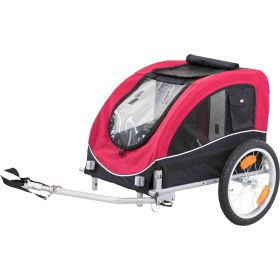 Trixie Prikolica za bicikl, crna/crvena