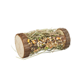 Trixie poslastica za glodavce drveni valjak sa sijenom i žitaricama 10x18x10 cm