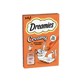Dreamies poslastica za mačke Creamy piletina 4x10 g