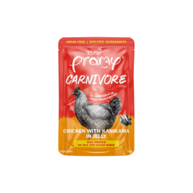 Pramy Cat Carnivore piletina s preljevom od rakovih štapića u želeu 70 g
