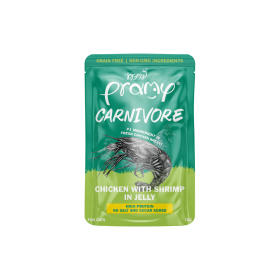 Pramy Cat Carnivore piletina s preljevom od škampa u želeu 70 g