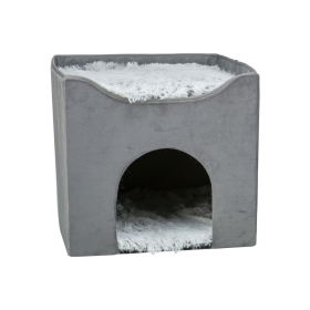 Trixie ležaj za mačke Špilja Harvey 38x38x38 cm, siva