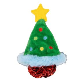 Kong igračka za mačke Holiday Crackles Christmas Tree zelena