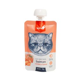 Wanpy Cat Tasty Meat Paste - losos, piletina i mrkva 90 g