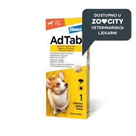AdTab tablete protiv buha i krpelja za žvakanje za pse (5,5–11 kg)