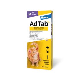 AdTab tablete protiv buha i krpelja za žvakanje za mačke (0,5-2 kg)