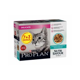 Pro Plan Cat Delicate oceanska riba 85 g (7 + 3 gratis)