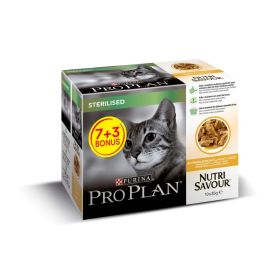 Pro Plan Cat Sterilised piletina 85 g (7 + 3 gratis)