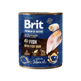 Brit Premium by Nature riba s ribljom kožom, konzerva 800 g