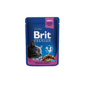 Brit Premium Cat komadići u umaku s piletinom i puretinom, vrećica 100 g