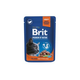 Brit Premium Sterilised Cat losos u umaku, vrećica 100 g