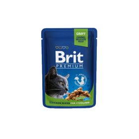 Brit Premium Sterilised Cat pileće trakice u umaku, vrećica 100 g