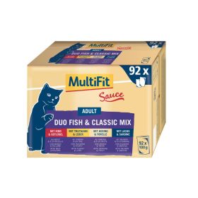 MultiFit Cat Adult Duo riba i classic mix u umaku Multipack 92x100 g