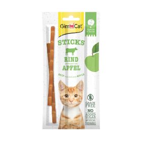 GimCat poslastica za mačke štapići s govedinom i jabukom 3 komada, 15 g