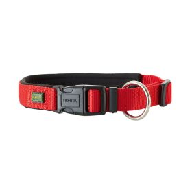 Hunter ogrlica za pse Neopren Vario Plus L/XL 2,5 cm crveno/crna
