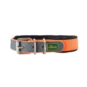 Hunter ogrlica za pse Convenience Comfort M 50 cm, neon narančasta