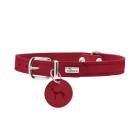 Hunter ogrlica za pse Aalborg XS/S 37 cm, koža crvena