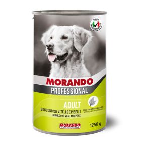 Morando Professional Adult komadići teletina i grašak 1250 g konzerva