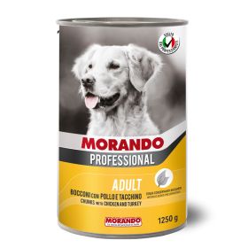 Morando Professional Adult komadići piletina i puretina 1250 g konzerva